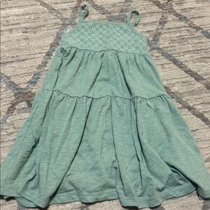 Child of Mine Green Eyelet Dress
